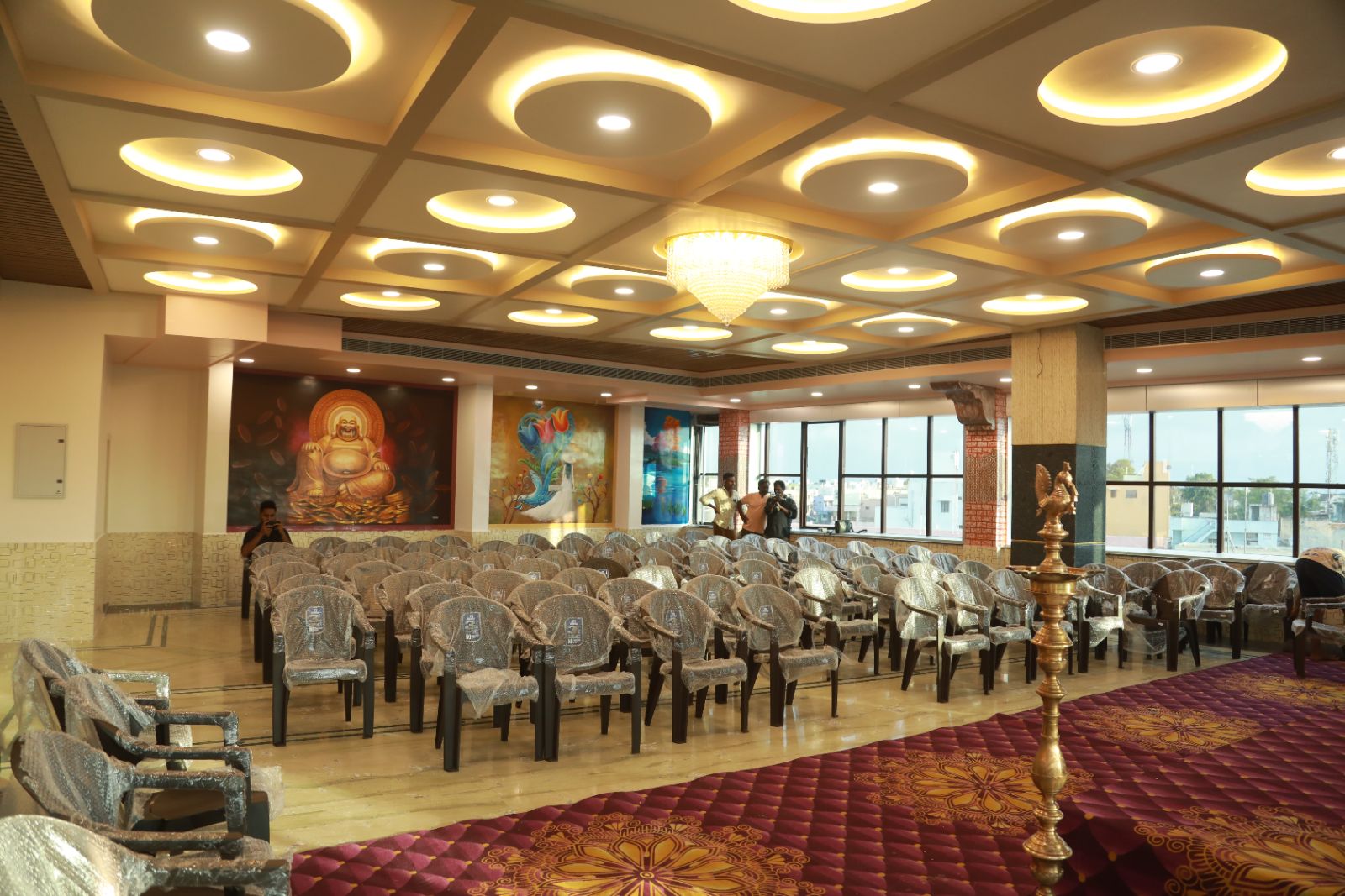 Dining area for events at PVP Inn