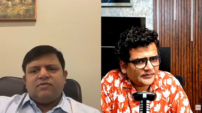 Professional Split-Screen Video Call Interview