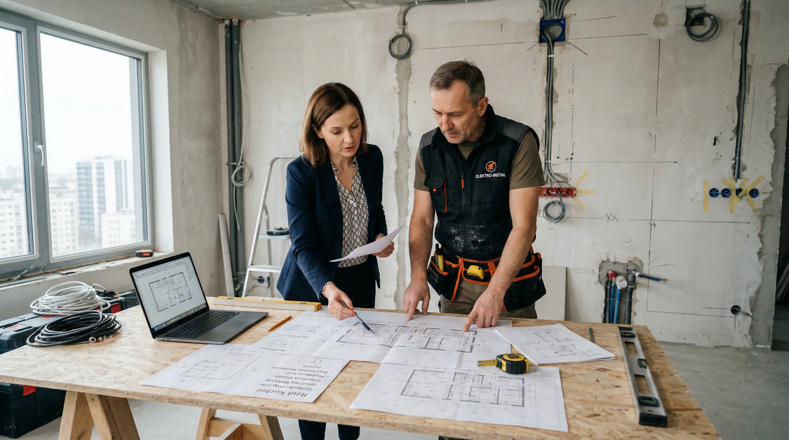 Planowanie instalacji pod zabudowę meblową