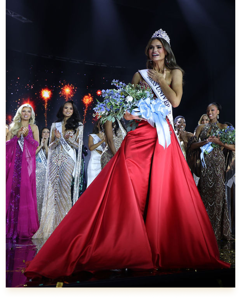 Editorial pageant detail