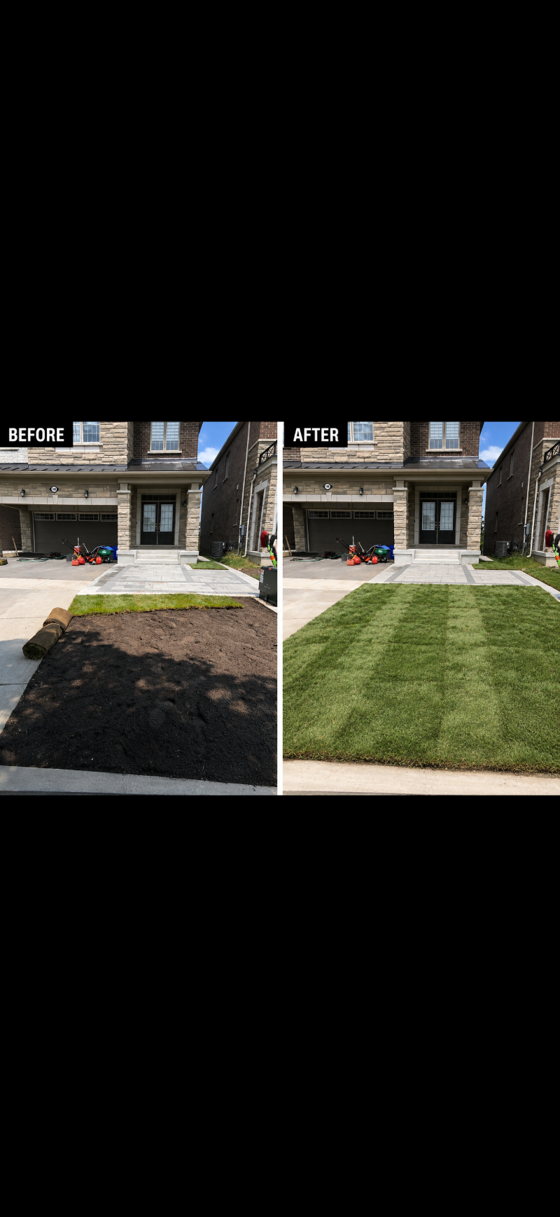 Sod installation