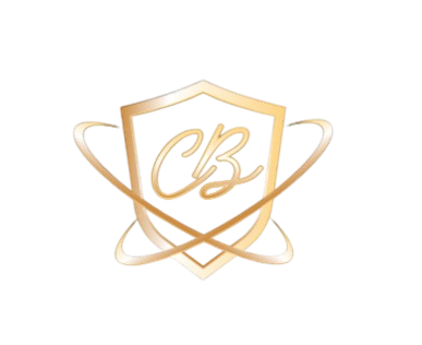 Golden CB Monogram Shield Logo