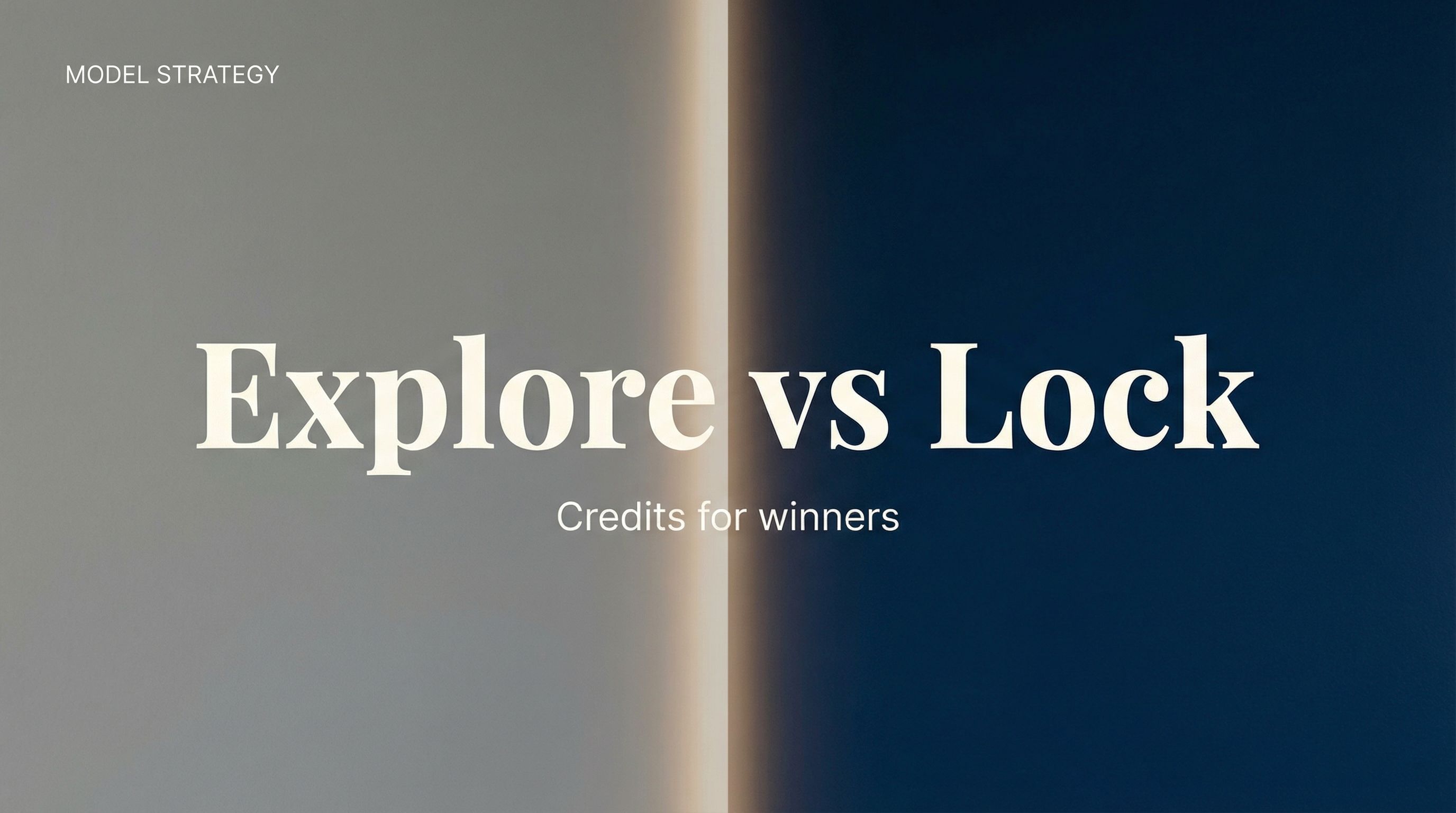 Explore vs Lock Strategy Slide