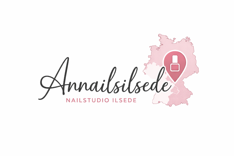 An Nails Ilsede Nail Studio Logo met Germany Map Overlay