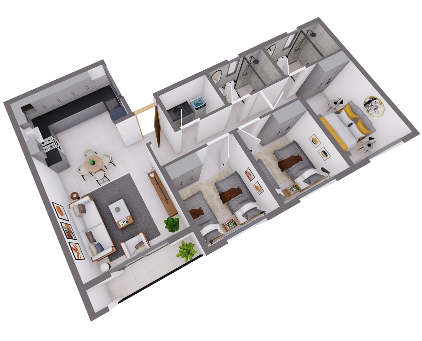 3 Bedroom Interior