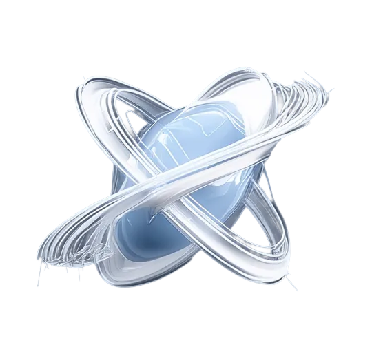 3D orange analytics app icon