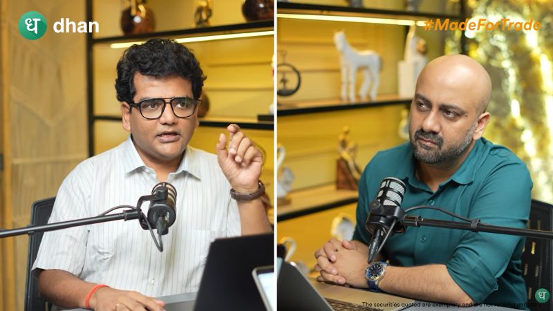 Financial Podcast Split-Screen with Two Male Speakers
