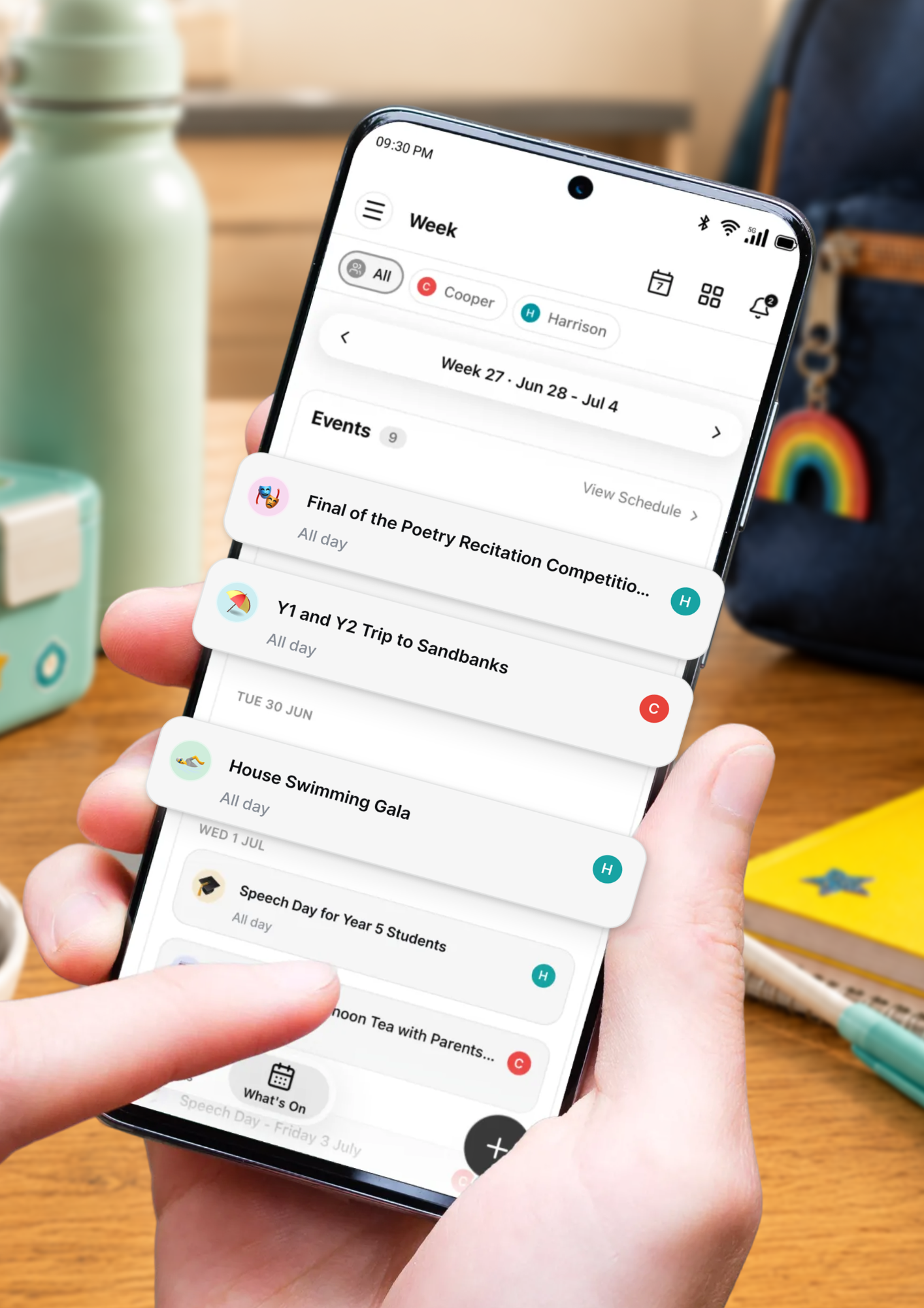 Task Management App Mockup on iPhone