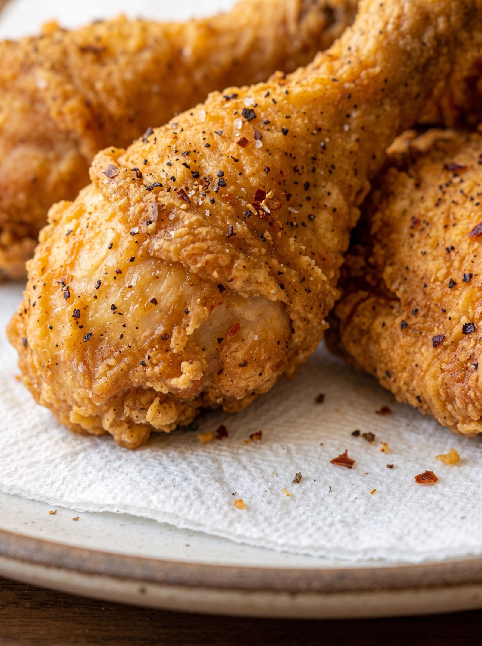 Crispy Seasoned Fried Chicken Drumsticks