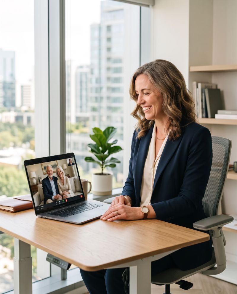 Financial Advisor Consulting with Mature Couple