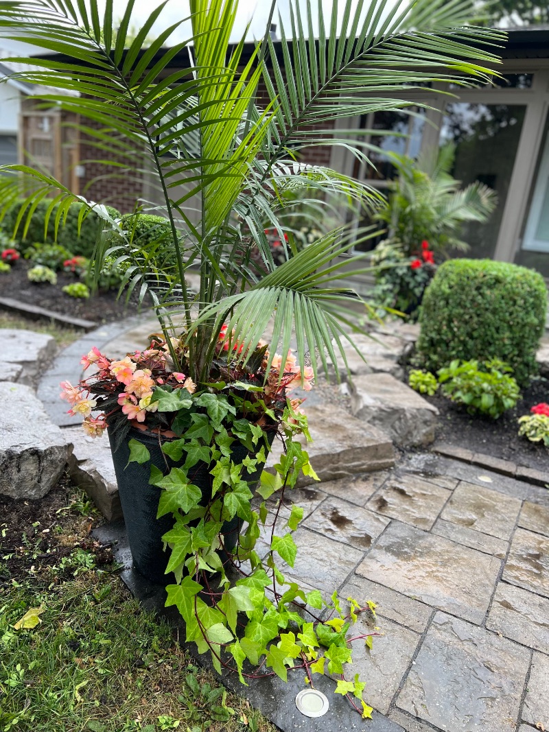 Driveway entrance planters