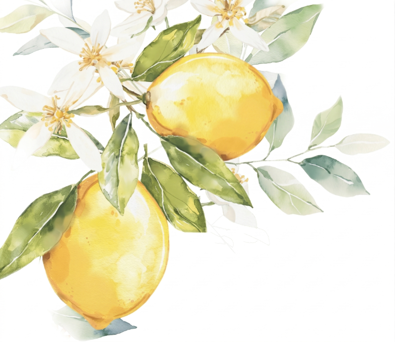 Watercolor Lemons