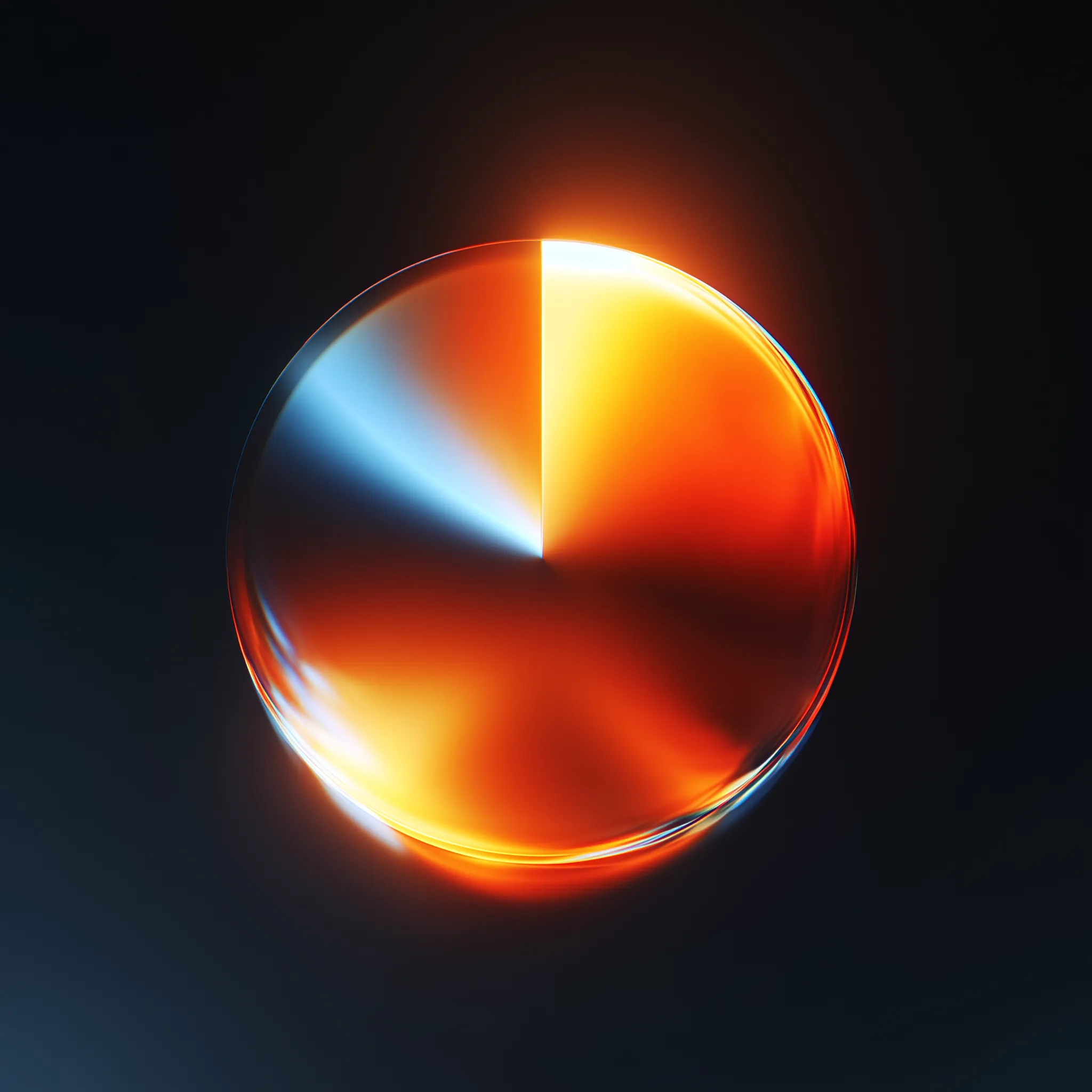 Glowing Abstract Circular Gradient Disk