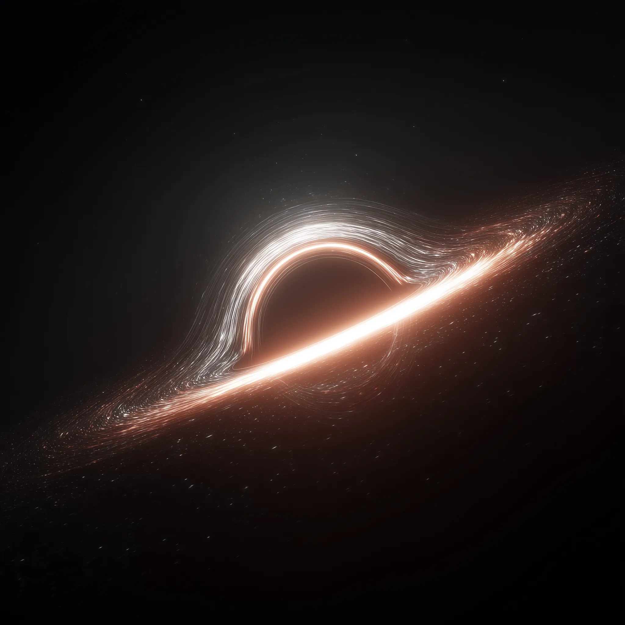Glowing Black Hole With Accretion Disk