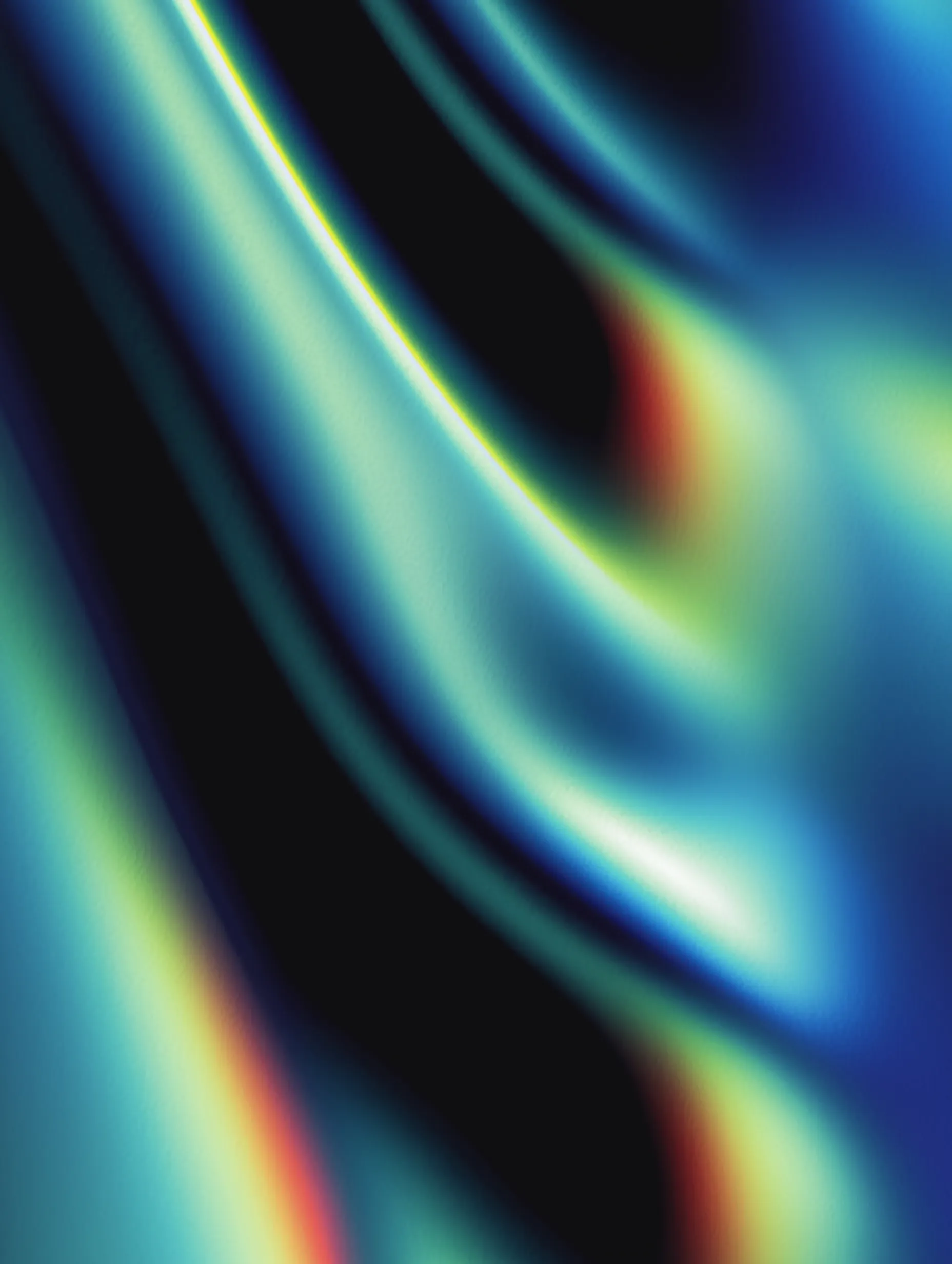 Abstract Iridescent Fluid Wave Pattern