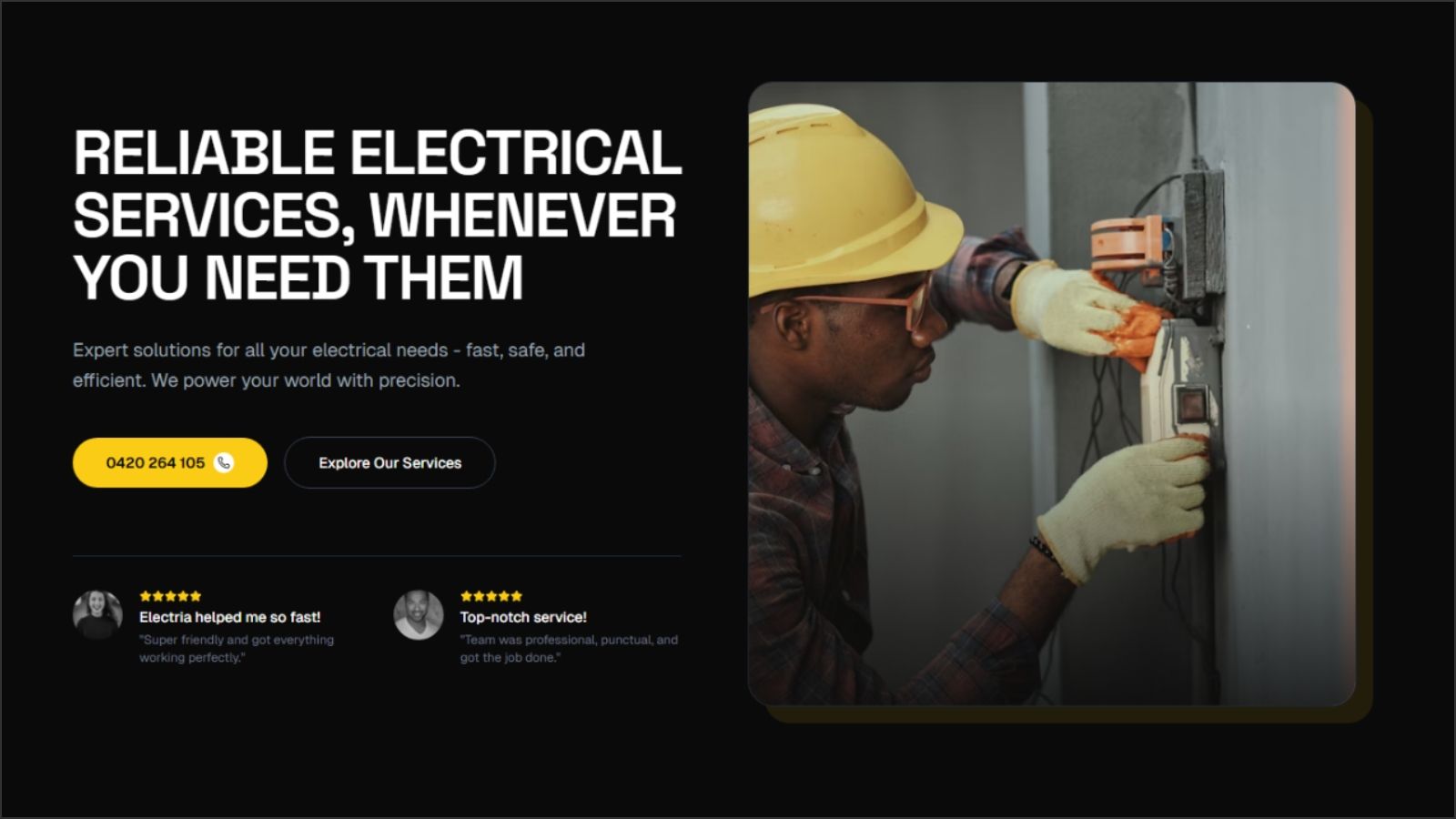 Template A full preview