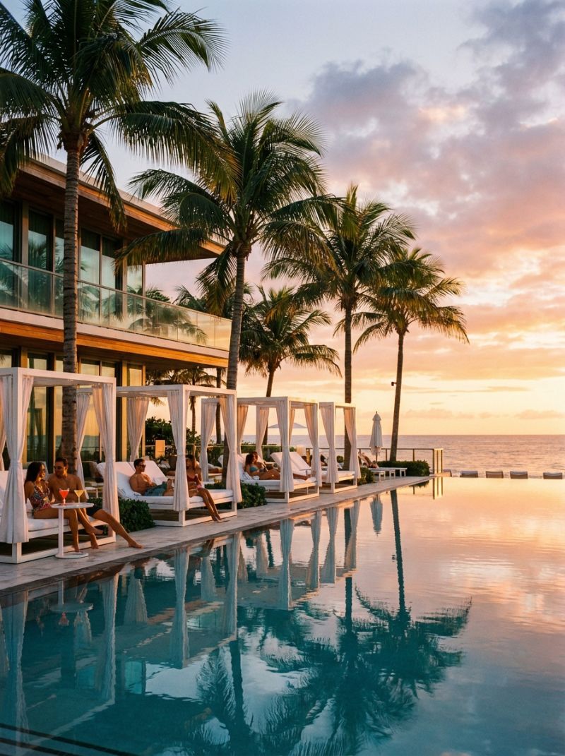 Tropical Resort Banana Leaves