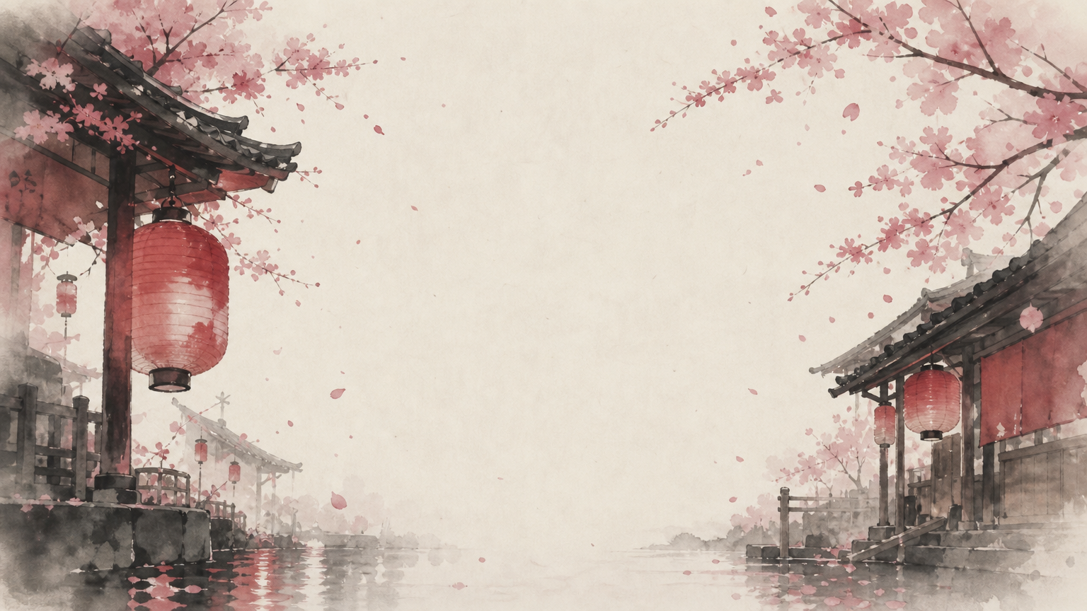 Lanterns over the water at Asakusa