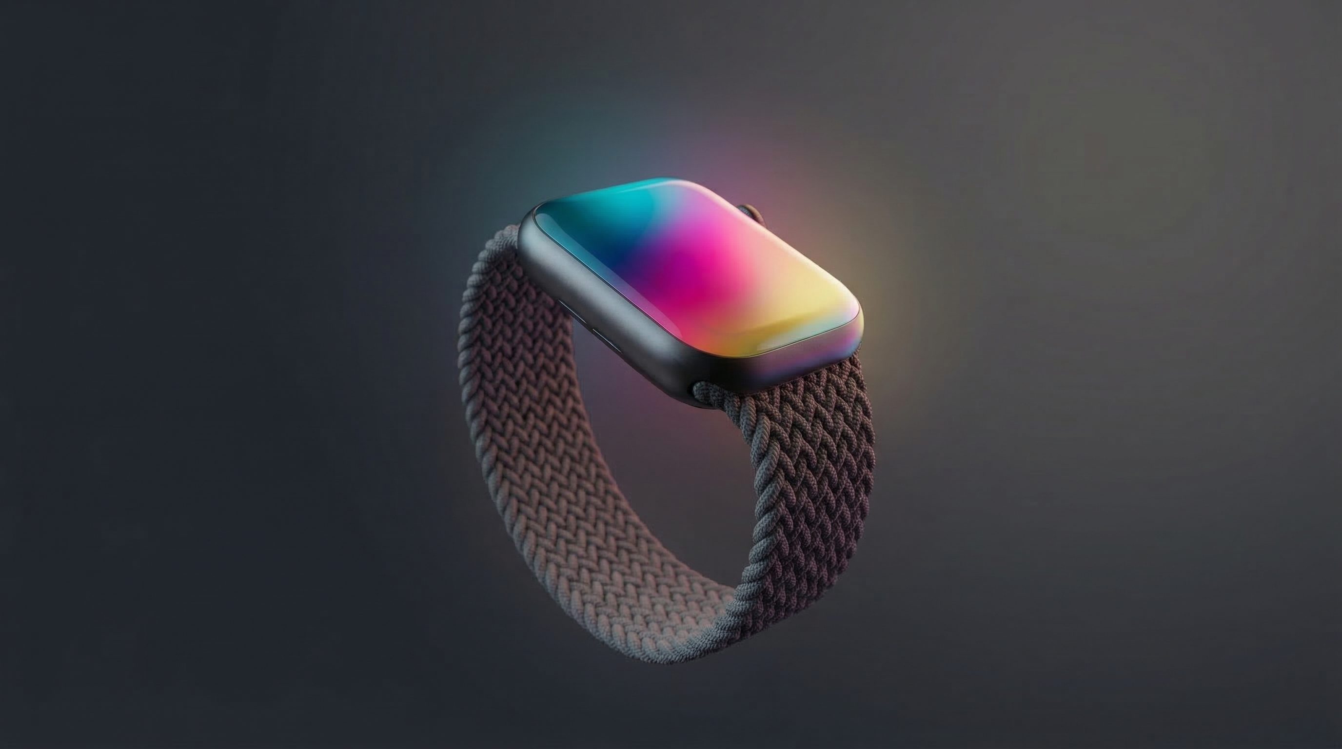 Floating Smartwatch with Color Gradient Display