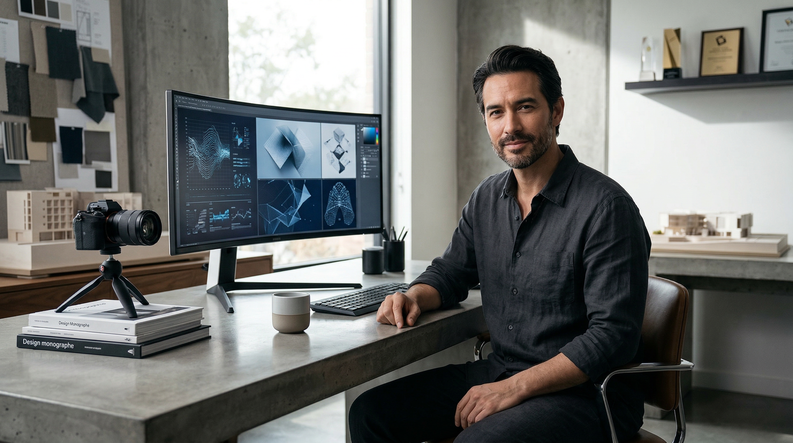 Architect at Modern Digital Design Workspace