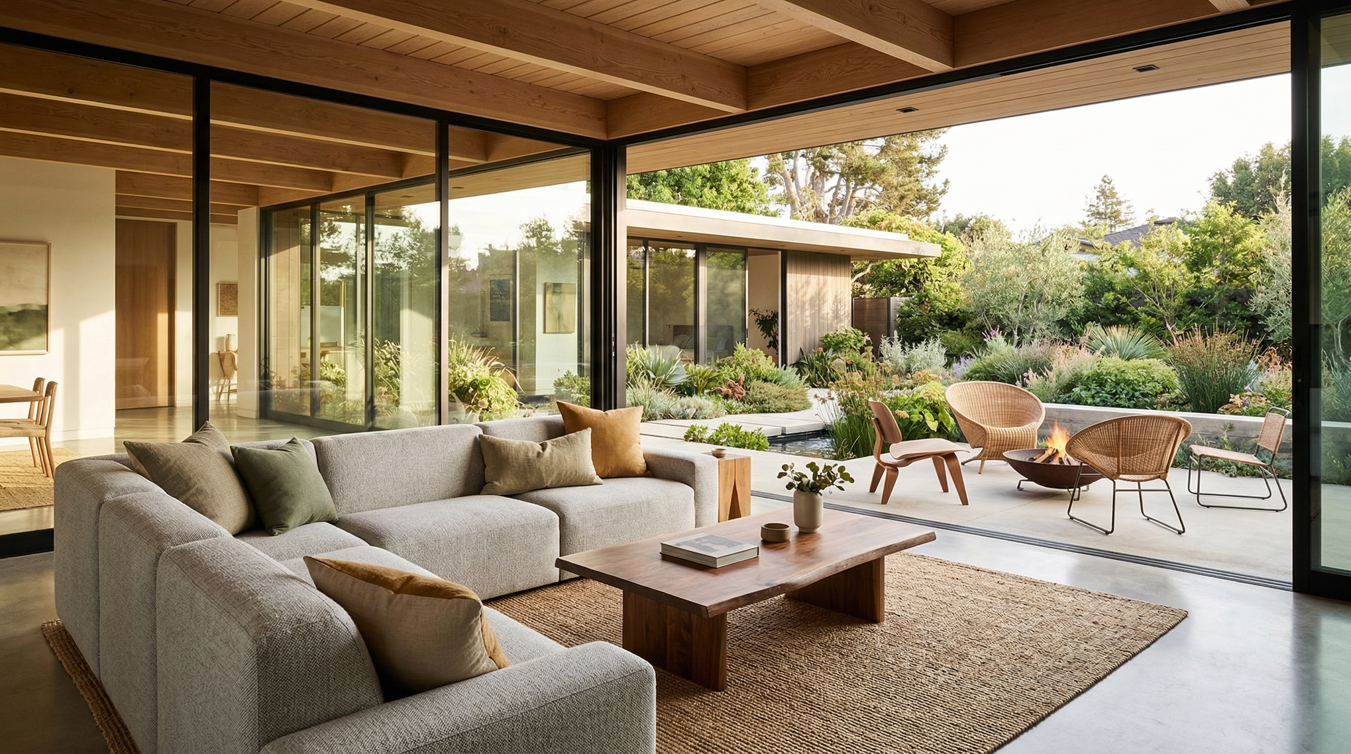 Modern Indoor-Outdoor Living Space