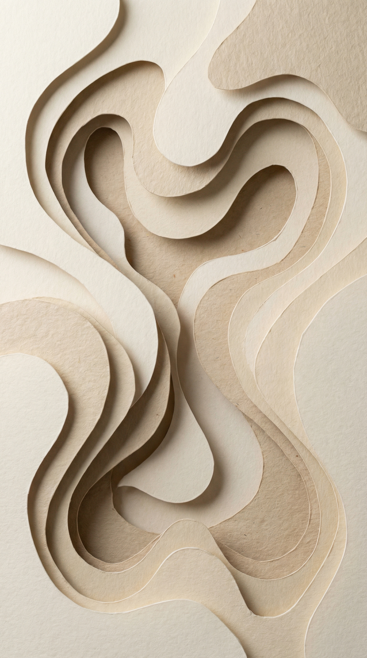 Layered Beige Paper Abstract Background