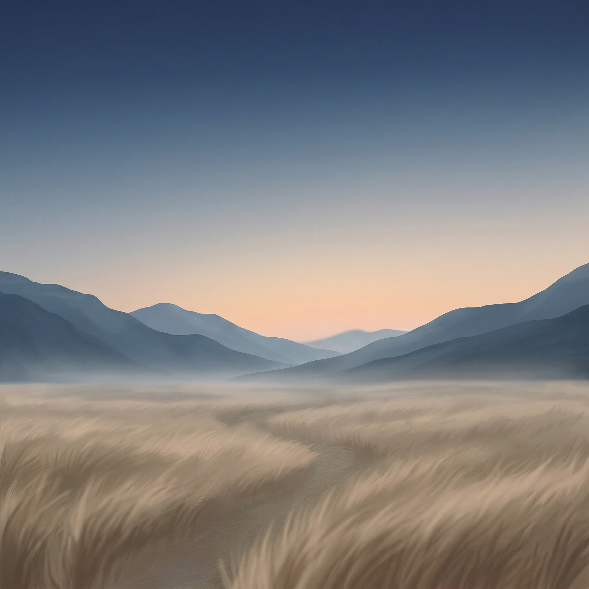 Misty Mountain Meadow at Dawn