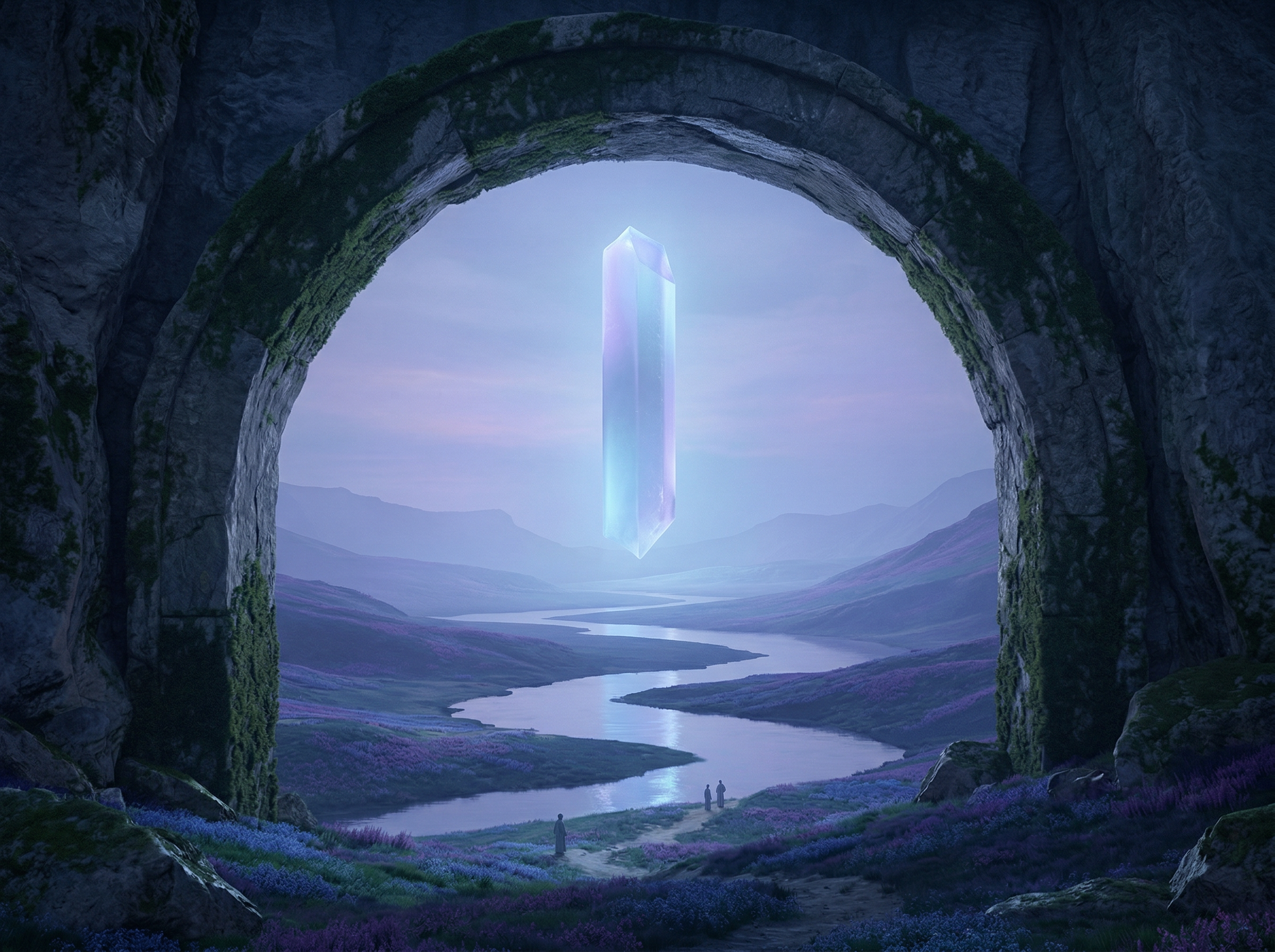 Floating Crystal in Stone Arch Valley