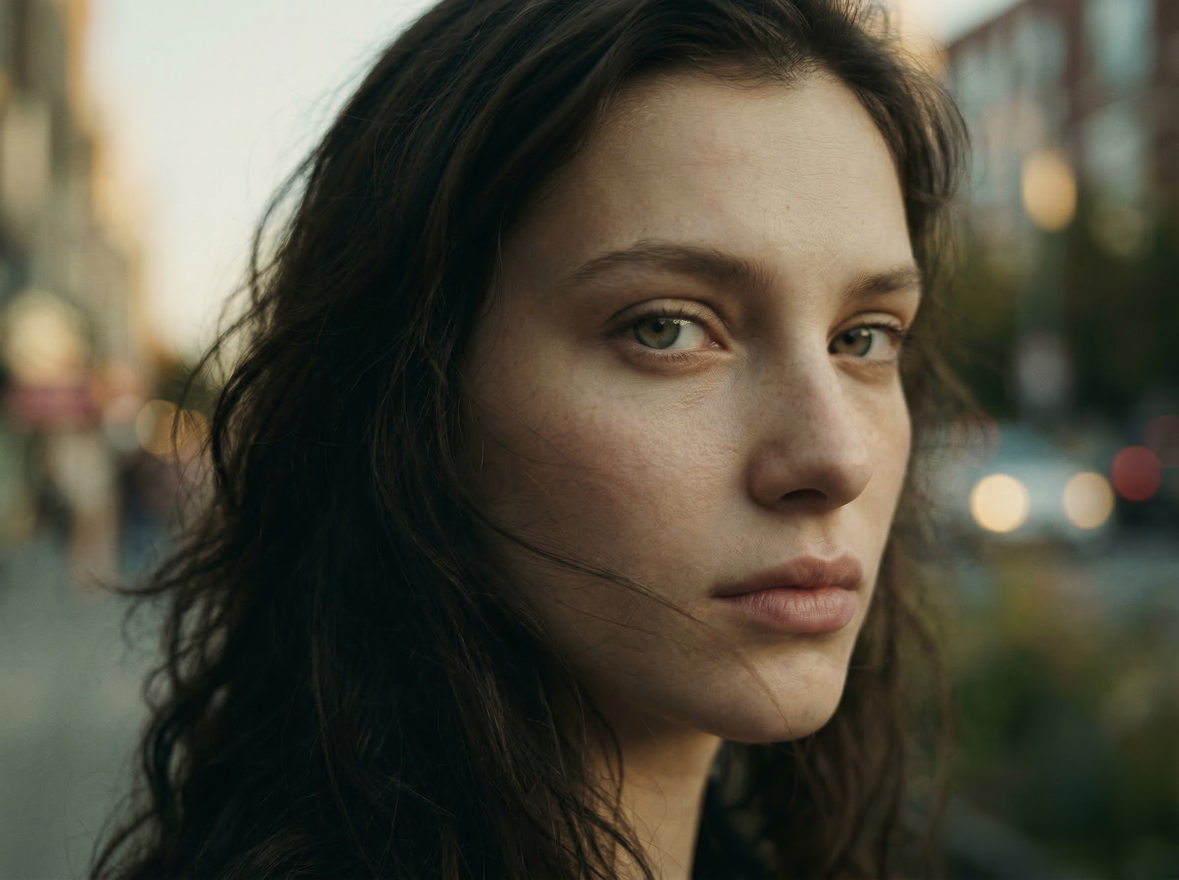 Moody Urban Close-Up Portrait