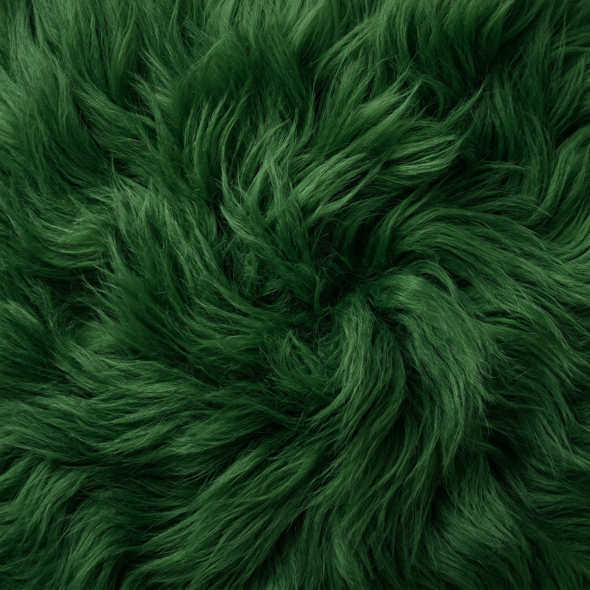 Dark Green Fur Texture Background