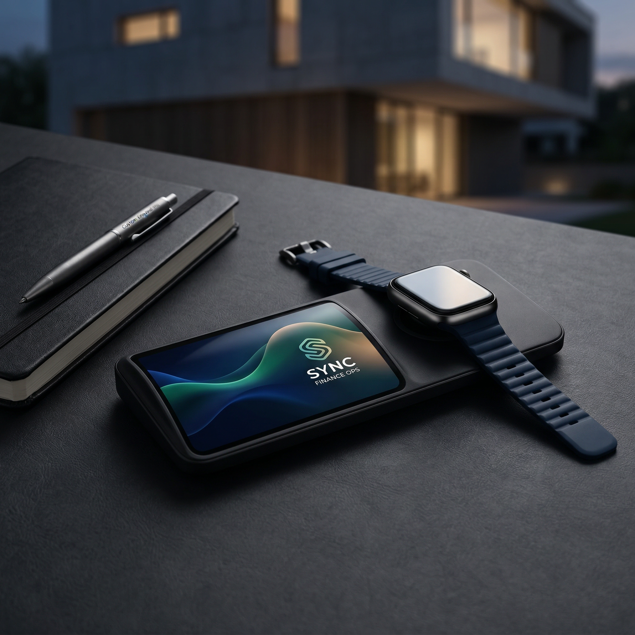 Smart Devices on Desk at Modern Home