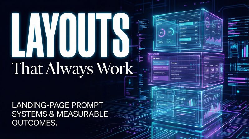 Futuristic Landing Page Layouts Visualization