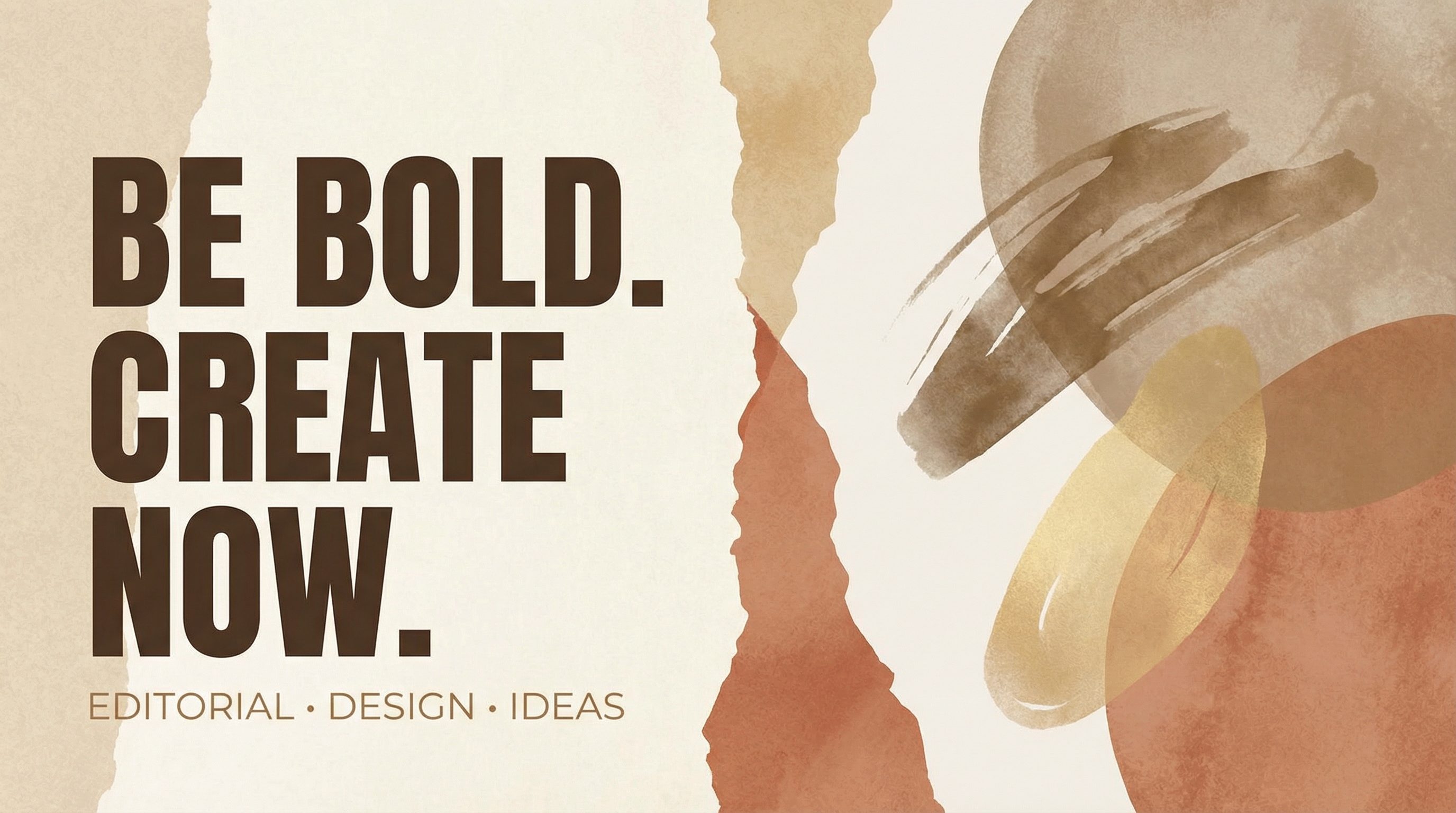 Bold Creative Editorial Design Poster