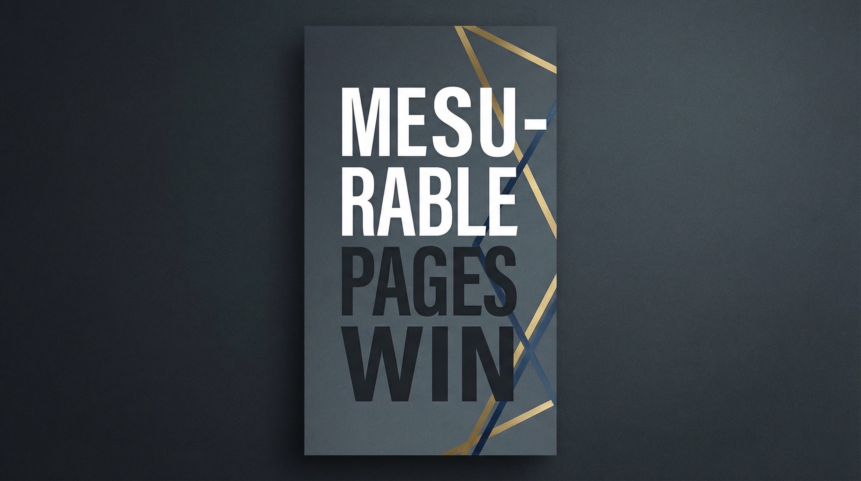 Measurable Pages Win Typography Poster