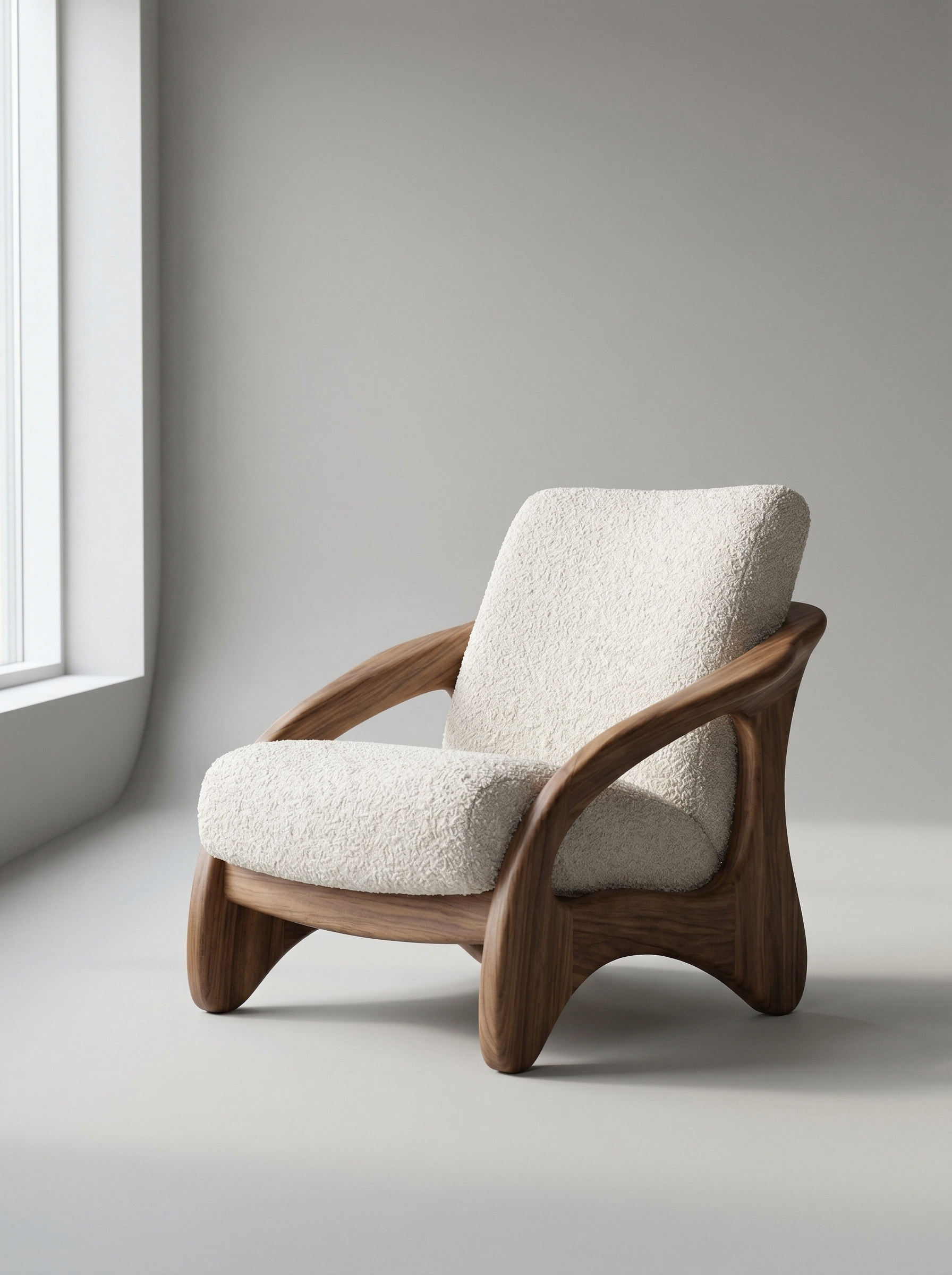 Minimalist Wooden Lounge Chair Interior