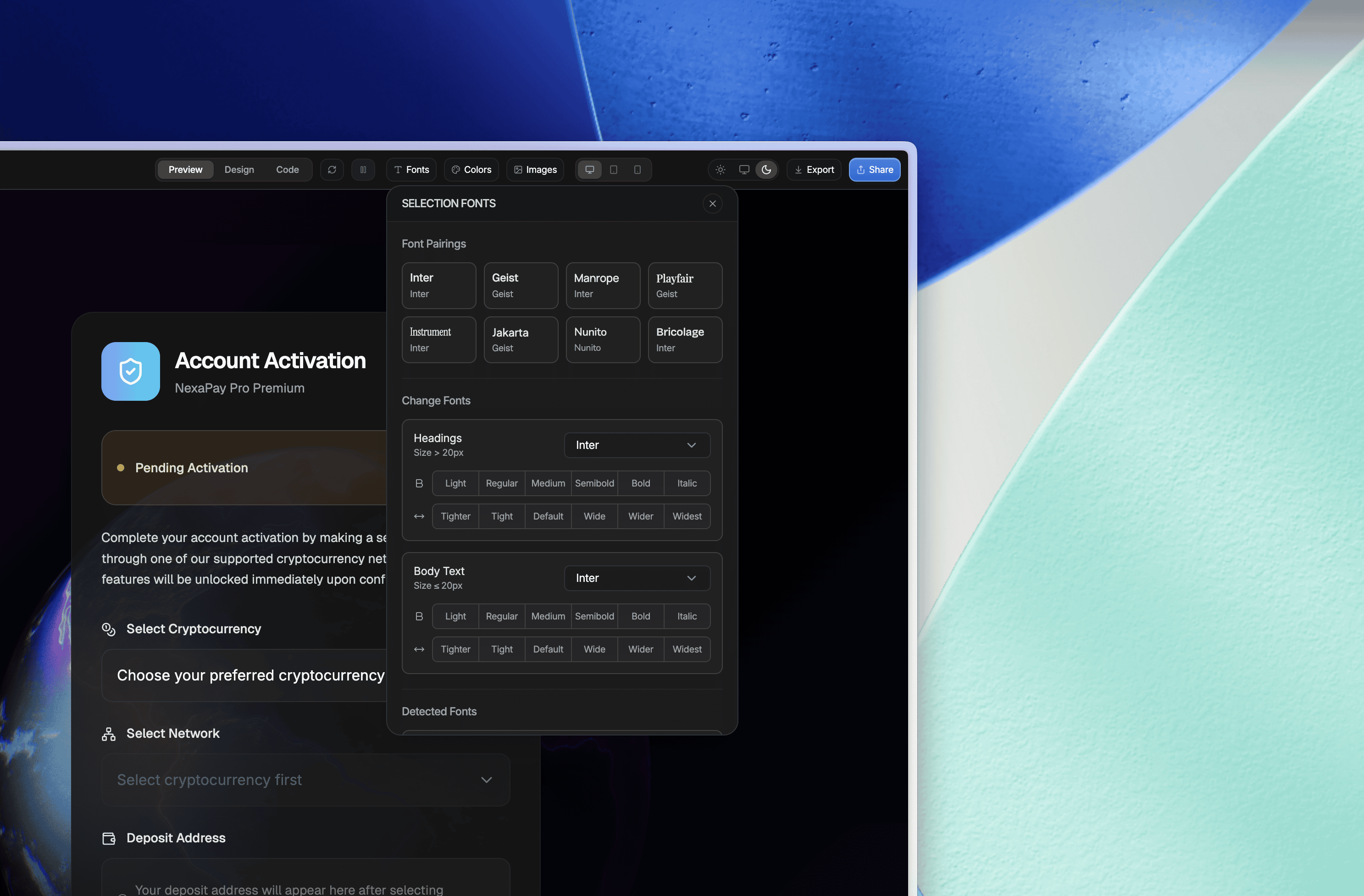 Selection Colors, Fonts, Images and Improvements feature 2
