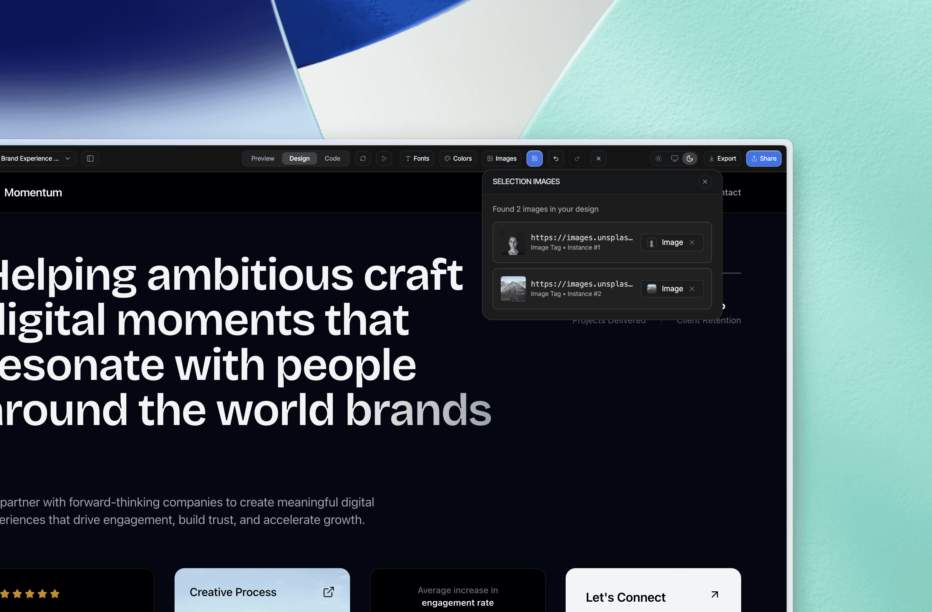Selection Colors, Fonts, Images and Improvements feature 3