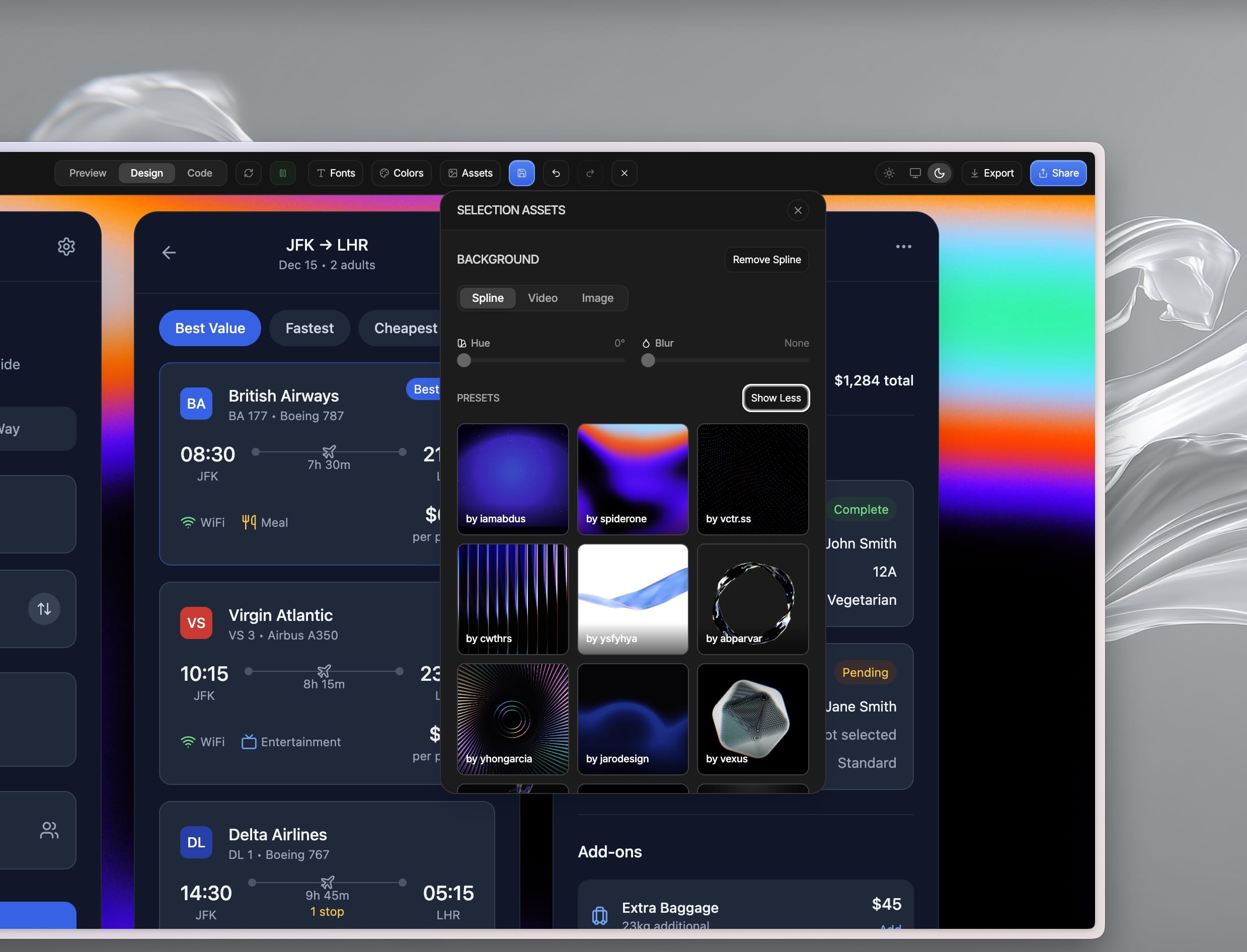 Aura.build, Video/Embed Elements, Hue/Blur, Labels & Scroll Fix feature 3