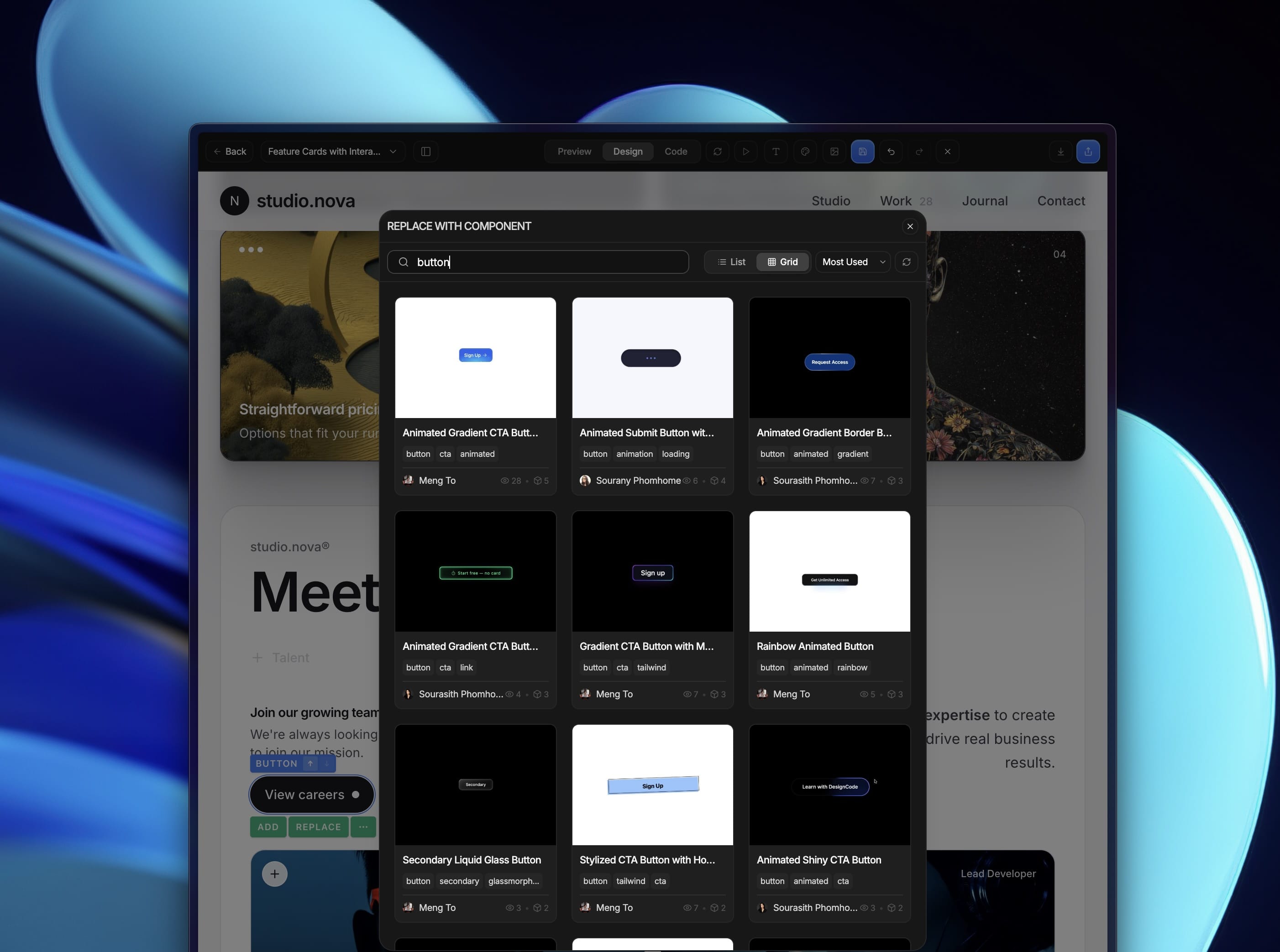 Replace with Components — Faster Design, Smarter Tools feature 1