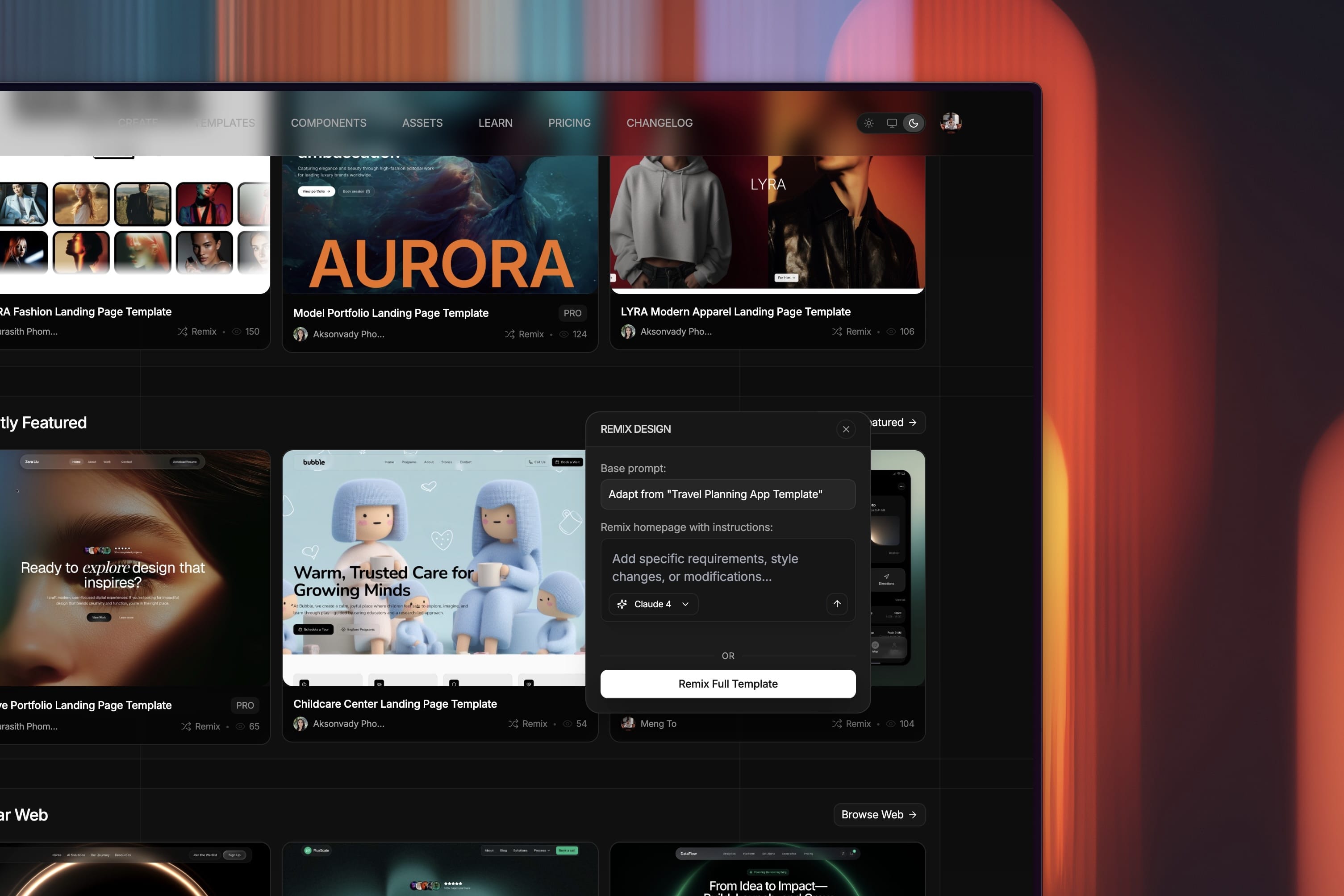 Full-Template Remix + 15,000 Images & Image Uploads feature 1