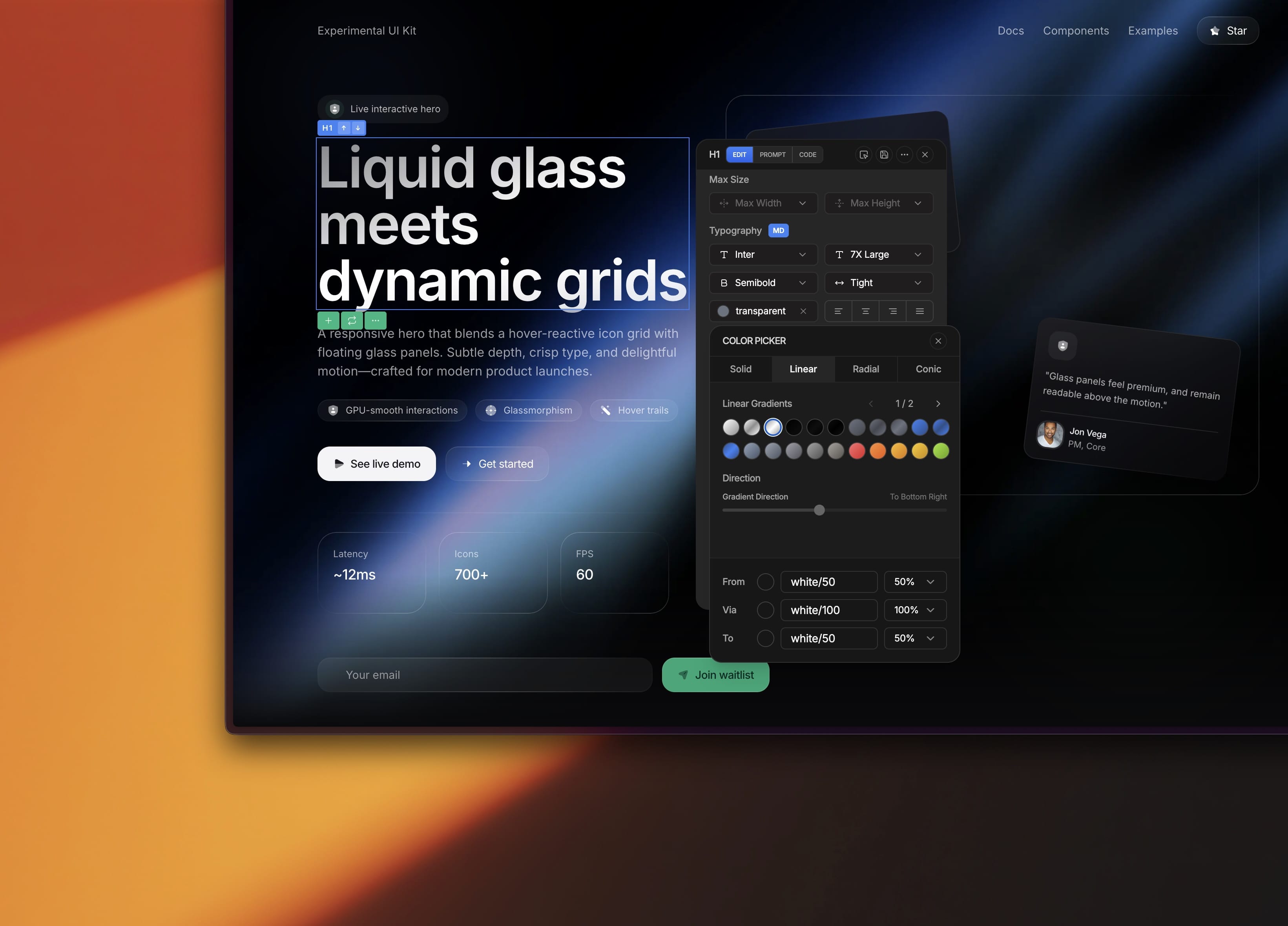 Liquid Glass, Gradient Borders & New Icon Sets feature 2