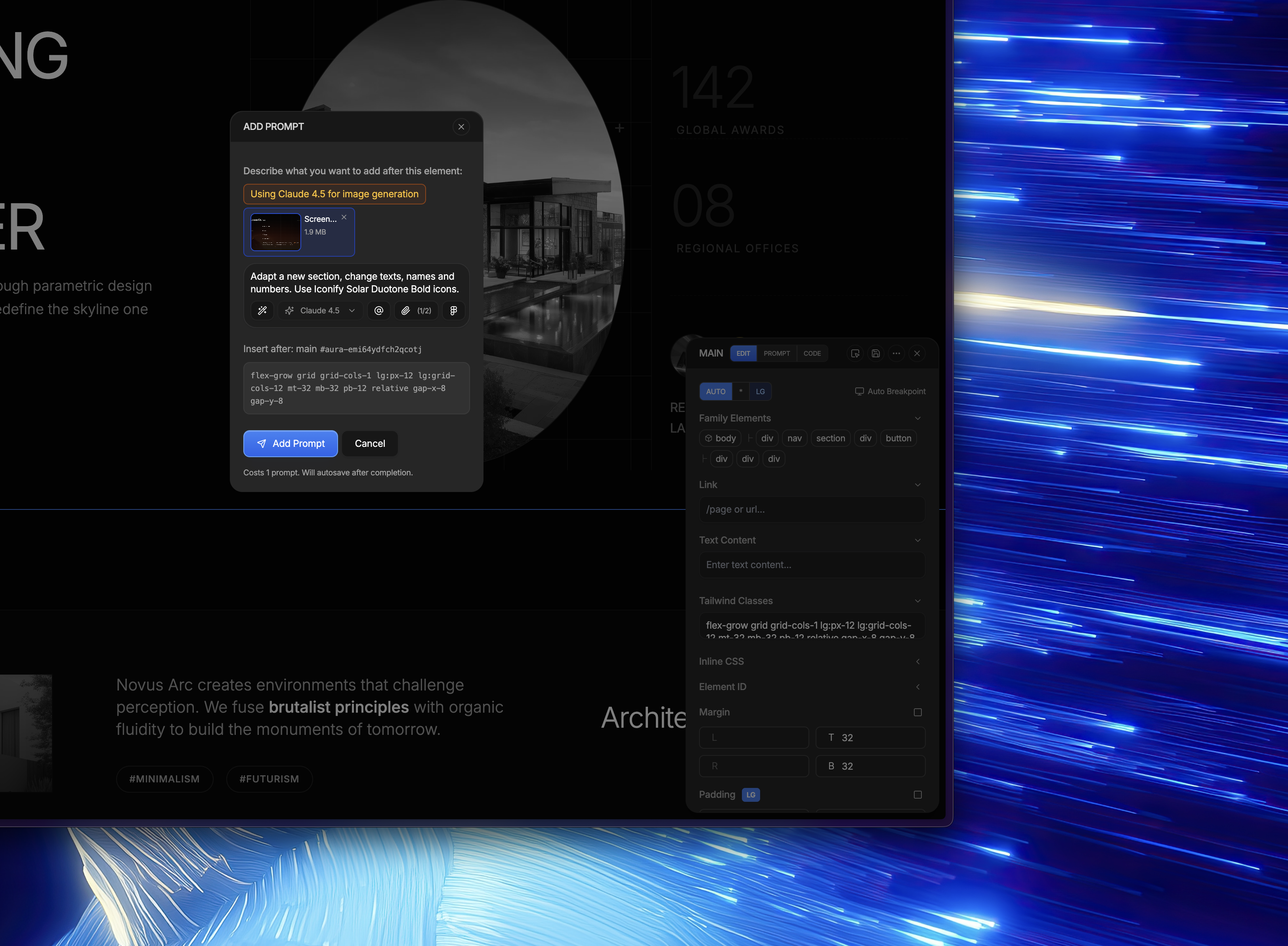 Gemini 3, Smarter Image-to-HTML, New Icons & Persistent Gradients feature 2