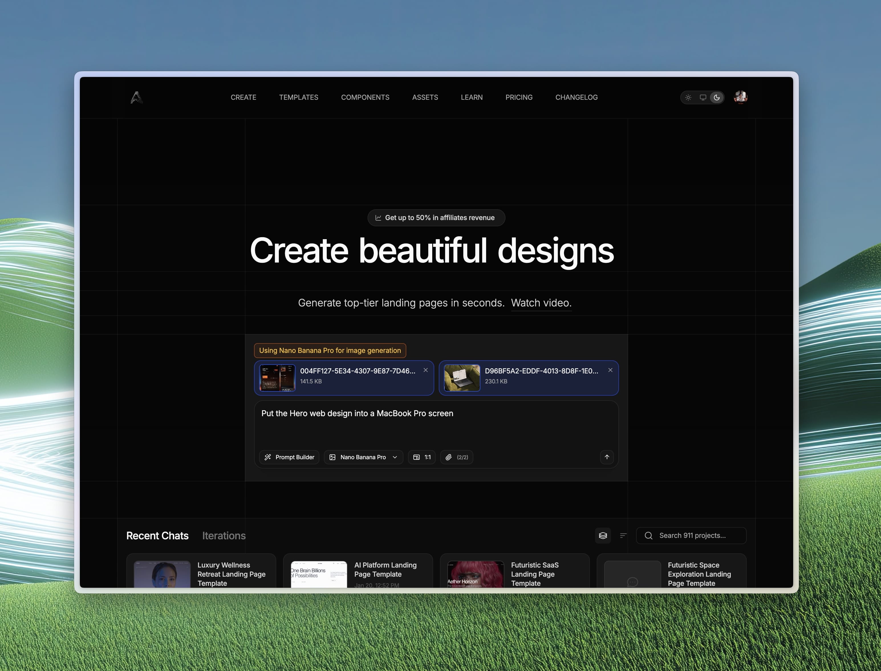 Brandable Sites, In‑Chat Image AI & Gemini 3 Flash feature 1