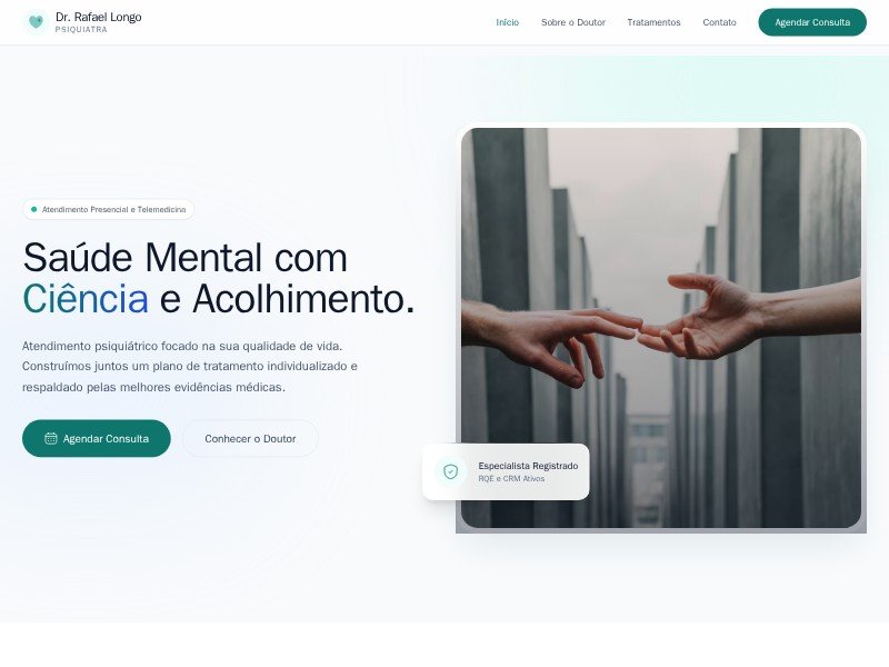 Preview for Psychiatrist Landing Page Template