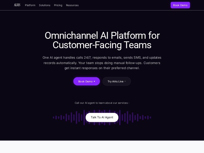 Preview for Alris Omnichannel AI Platform Template