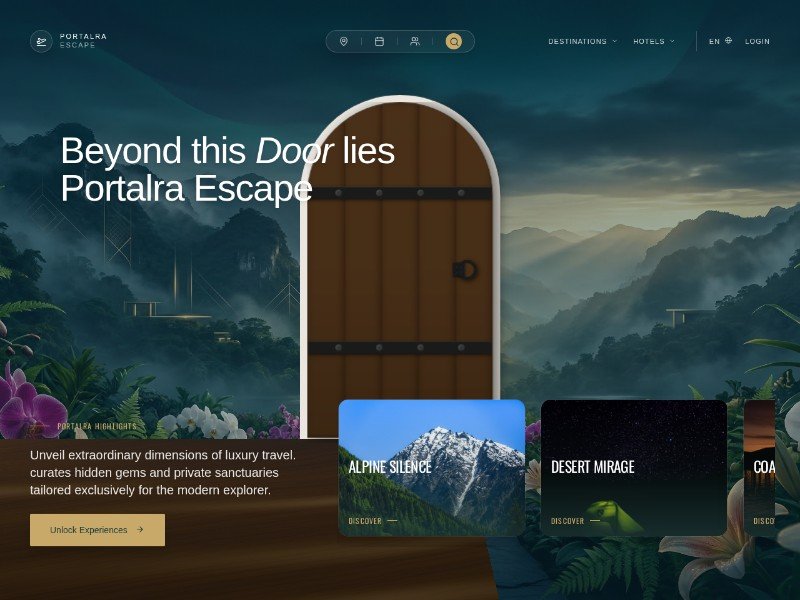 Preview for Luxury Travel Landing Page Template