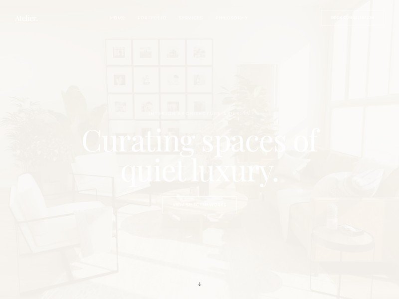 Preview for Atelier Architecture & Interior Design Template