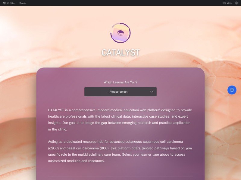 Preview for Catalyst Medical Education Landing Page Template