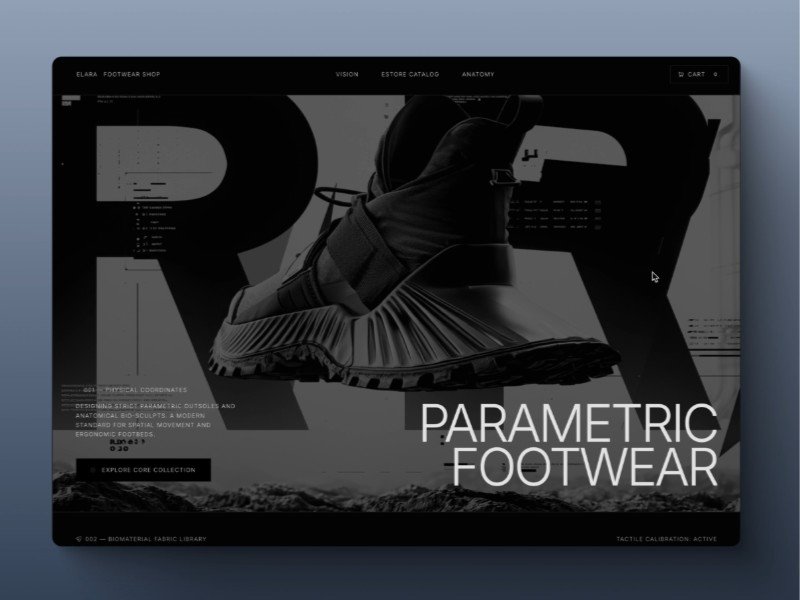 Preview for Elara Footwear Atelier E-commerce Template
