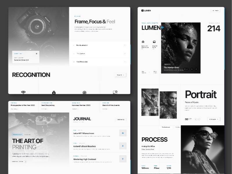 Preview for LUMEN Visual Narrative Portfolio Template